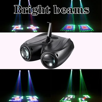 F&G Livrare Gratuita 64/128LEDs Cap Dublu Aeronava RGBW Modul Scenă Efect de Iluminat Proiector DJ Disco Ball Led Lumină de Crăciun