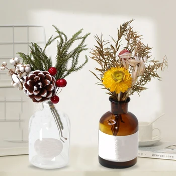 1 Buchet Mic de Real, Flori Uscate, Plante Uscate con de Brad de Crăciun Ornamente de Nunta Fotografie de Fundal Meserii DIY Accesorii