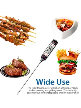 Digital Termometru de Gătit Instant Exacte Citit Electronic de Alimentare Termometru de Carne pentru Bucatarie BARBECUE