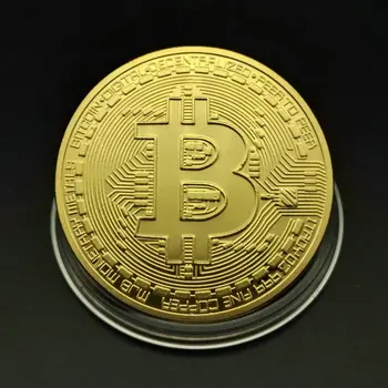 Placat cu Aur Rose Bitcoin Moneda Colecție de Artă BTC Metal Crypto Monede Comemorative de Epocă Imitație de Colecție, magazin de Suveniruri Cadouri