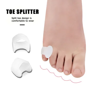 1Pair Degetul Mic Degetul mare Pentru Utilizarea de zi cu Zi Silicon Gel Inflamație la picior Deget de la picior Garda de Îngrijire Picior Deget de la Picior Separator de Hallux Valgus Separatoare de Deget de la picior