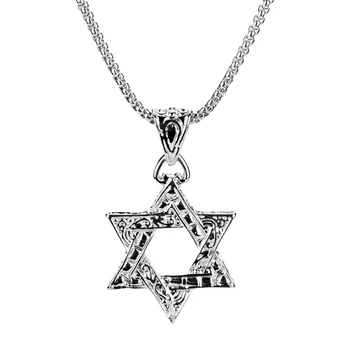 Moda Steaua Lui David Pandantiv Coliere Lanț Supranaturale Colier Femei Bărbați Evrei Bijuterii bijoux Guler kolye Cadou