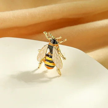 Drăguț Multicolor Email De Albine Brosa Pentru Femei, Cadouri De Culoare De Aur Din Aliaj De Insecte Pulover Haina Ace 2020 Noua Moda Bijuterii Accesorii