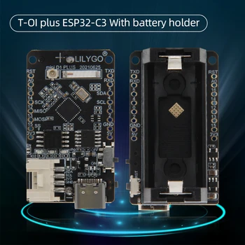LILYGO® TTGO T-OI PLUS RISC-V ESP32-C3 Chip V1.0 Modulul Reîncărcabilă 16340 Baterie Suport Suport Wi-Fi BLE Consiliul de Dezvoltare
