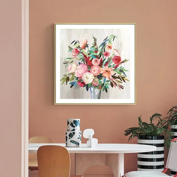 Nordic Flori Panza Pictura Abstractă Postere si Printuri Încă Viața Vaza de Perete de arta Imaginile pentru Camera de zi Dormitor Decor Acasă
