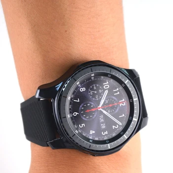 Prin galvanizare Caz pentru Samsung Gear S3 S4 Galaxy Watch 46mm 42mm Moale TPU Toate-în Jurul valorii de Bara de protecție de Protecție Cadru Margini în Jurul valorii de