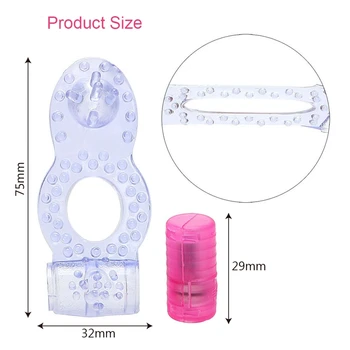 Penis Inel pentru Penis Vibrator din Silicon Dual Plăcere Stimulator Clitoris Jucarii Sexuale pentru Bărbații Adulți de sex Masculin Produse Ejaculare Mai