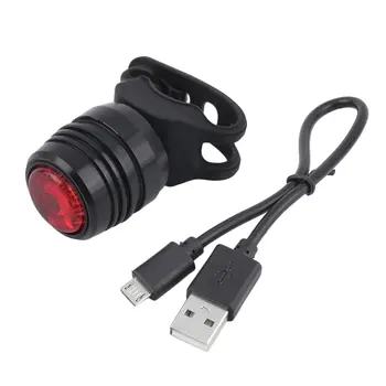 USB Reîncărcabilă 3-Modul de Bicicleta Coada de Lampa Biciclete Biciclete Coada din Spate de Avertizare Lumina Roșie a Lămpii de aliaj de Aluminiu+ Silicon