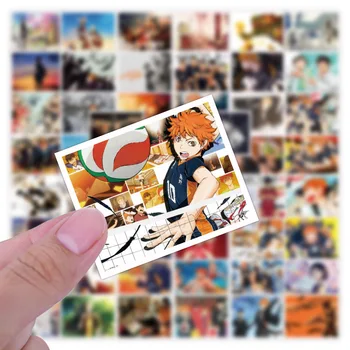 10/50 Piese Haikyuu! ! ! Volei Băiat Autocolant PVC de Desene animate Anime Valiza Notebook Skateboard-ul rezistent la apa Autocolant Decorativ