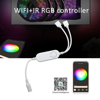 WiFi Inteligent Lumina RGB Benzi Controller Ritm de Muzică Funcția APP Remote/Voice Control Controler de Lucru Cu Alexa/Start Google