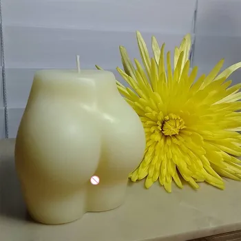3D Sexy Fund Lumânare Mucegai Silicon Manual Lumanare Aromatherapy Face Cadou Practic de a Face Instrumente Creative Decor Acasă