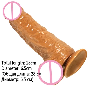 28*6.5 cm Feminin Masturbari Penis artificial femeia patrunde barbatul Imens Penis cu ventuza Jucarii Sexuale Pentru Femei Cupluri Masturbator Penisul Sex-shop