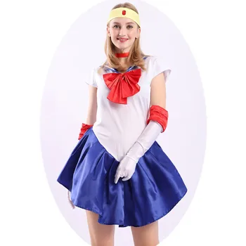 4BUC Anime Sailor Moon Minako Aino Sailor Venus Cosplay Costum Rochie de Înaltă Calitate Uniformă Halloween Costum de Carnaval Pentru Fete
