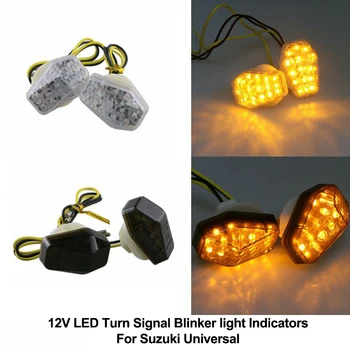 Pentru Suzuki Motocicleta 12V LED Fata/Spate, Semnalizare Semnalizare Indicatoare luminoase Universal Galben aprins Lampa de Bicicleta Stanga+Dreapta/Set