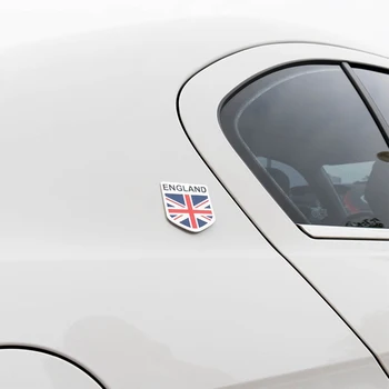 Styling auto 3D din Aliaj de Aluminiu Italia Germania marea BRITANIE Steaguri Naționale DIY caroserie Autocolante 5x5cm Motociclete Accesorii Decor