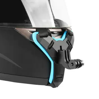 Casca motocicleta Fața Bărbie Titularul Bracket Adaptor de Montare pentru GoPro Hero 7 6 5 Negru Xiaomi Yi 4K Sjcam Eken Go Pro Hero 7 PTCS