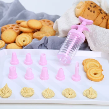 Instrumente DIY, produse de Patiserie Prăjitură Tort Roz Sfaturi Decorative din Plastic Crema Arma de Patiserie Seringă Extruder Bucătărie Gadget Patiserie Duze