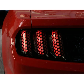 6Pcs/set Fagure de miere în Formă de Autocolante Capac Spate Masina Coada de Lumină Acoperă Decor pentru Ford Mustang Auto-styling