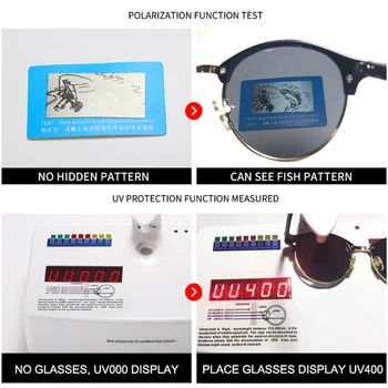 SIMPRECT 2021 TR90 Epocă Polarizat ochelari de Soare pentru Femei ochelari de Soare Rotund Retro Bărbați UV400 Driver Anti-orbire Ochelari de Soare Pentru Barbati