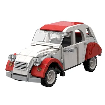 High-Tech Car Classic Car MOC Camper Oraș Retro Vehicul Colectare Model de Blocuri Caramizi Tehnician Jucării Pentru Băiat