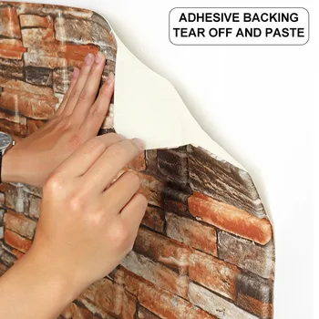 NOI 3D Brick Perete Autocolante Tapet Decor Spuma Impermeabil Perete care Acoperă Tapet pentru Copii Camera de zi DIY Fundal