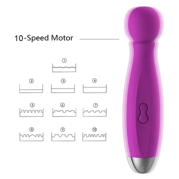 VATINE AV Stick Vibrator cu 3 Cap Vaginale G-spot Masaj 10 Viteza de Stimulare Clitoris Jucarii Sexuale pentru Femei Baghetă Magică