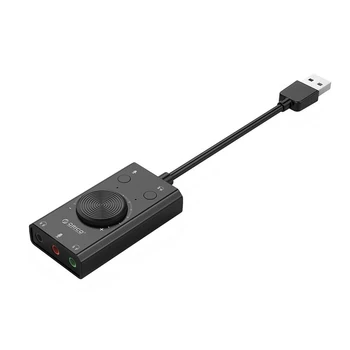 Calculator Virtual 3D Canal de Microfon Laptop Cască Stereo Audio USB placa de Sunet Externa Adaptor Negru Vorbitor Profesionist PC