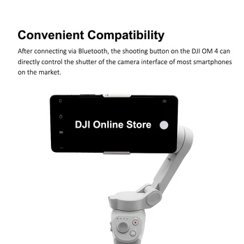 DJI Osmo Mobil OM 4 Gimbal Smartphone Stabilizator Selfie Stick Trepied pentru Telefon Magnetic Design de Control Gest de Eliberare Rapidă