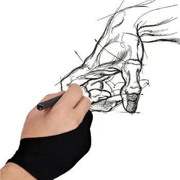 HOT Artist Profesionist Desen Mănușă pentru Huion Tableta Grafica Desen Două Degete antivegetative Manusa Noua Moda