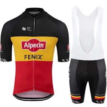 Noua ECHIPA PRO Alpecin FENIX tricouri de Ciclism 2020 maneci Scurte Set Bărbați salopete pantaloni scurți de Vară de echitatie îmbrăcăminte ciclismo hombre bicicleta costum