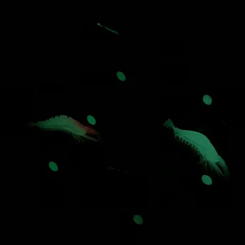 5pcs Luminos Creveți Atrage Silicon Momeală Artificială 95mm Moale Creveți Cu Carlige Crap Wobbler Pentru Pescuit