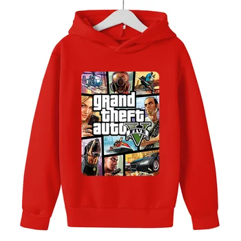 Haine pentru adolescenti imbracaminte pentru Copii GTA 5 de bumbac hoodies Maneca Lunga Stil de Stradă jacheta Unisex baieti tricou Fete Pulover
