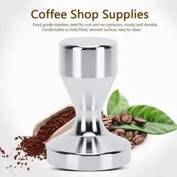53mm Cafea Tamper Plat Bază Solidă din Oțel Inoxidabil Pulbere Ciocan Espresso Cafea boabe Moara de Presă Accesorii