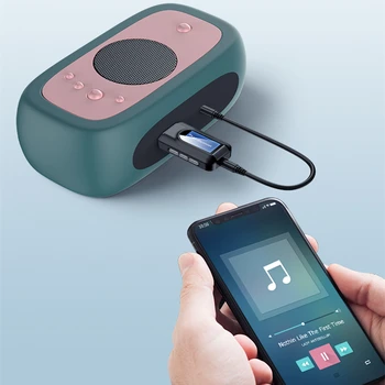 NOI 5.0 Adaptor Bluetooth Wireless Display LCD USB Bluetooth Receptor Muzica Transmițător Audio pentru PC, TV, Masina de 3,5 mm AUX Adaptador