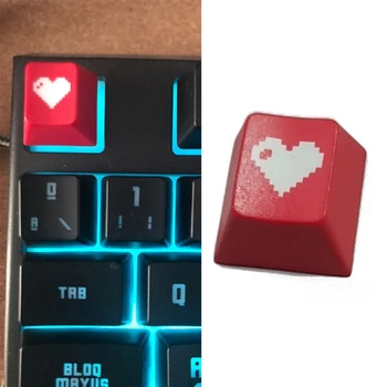 Noi, de Înaltă Calitate R4 Keycap Dragoste Cherry Profil Dip Dye Sculptura PBT Tastelor pentru Tastatura Mecanica Gravat Pixel Inima